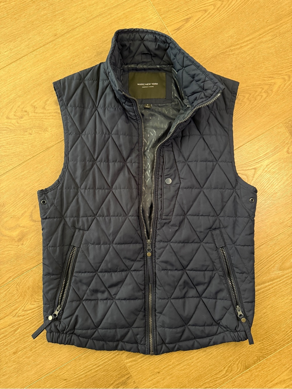 MARC NEW YORK Quilted Men's Navy Vest